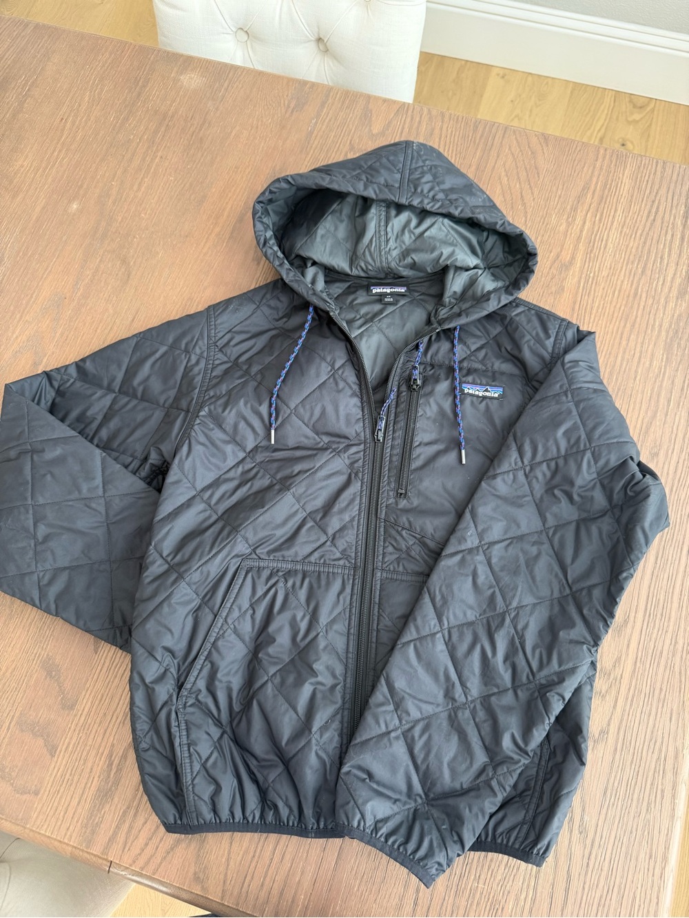 Patagonia Black Quilted Hooded Performance Jacket XS